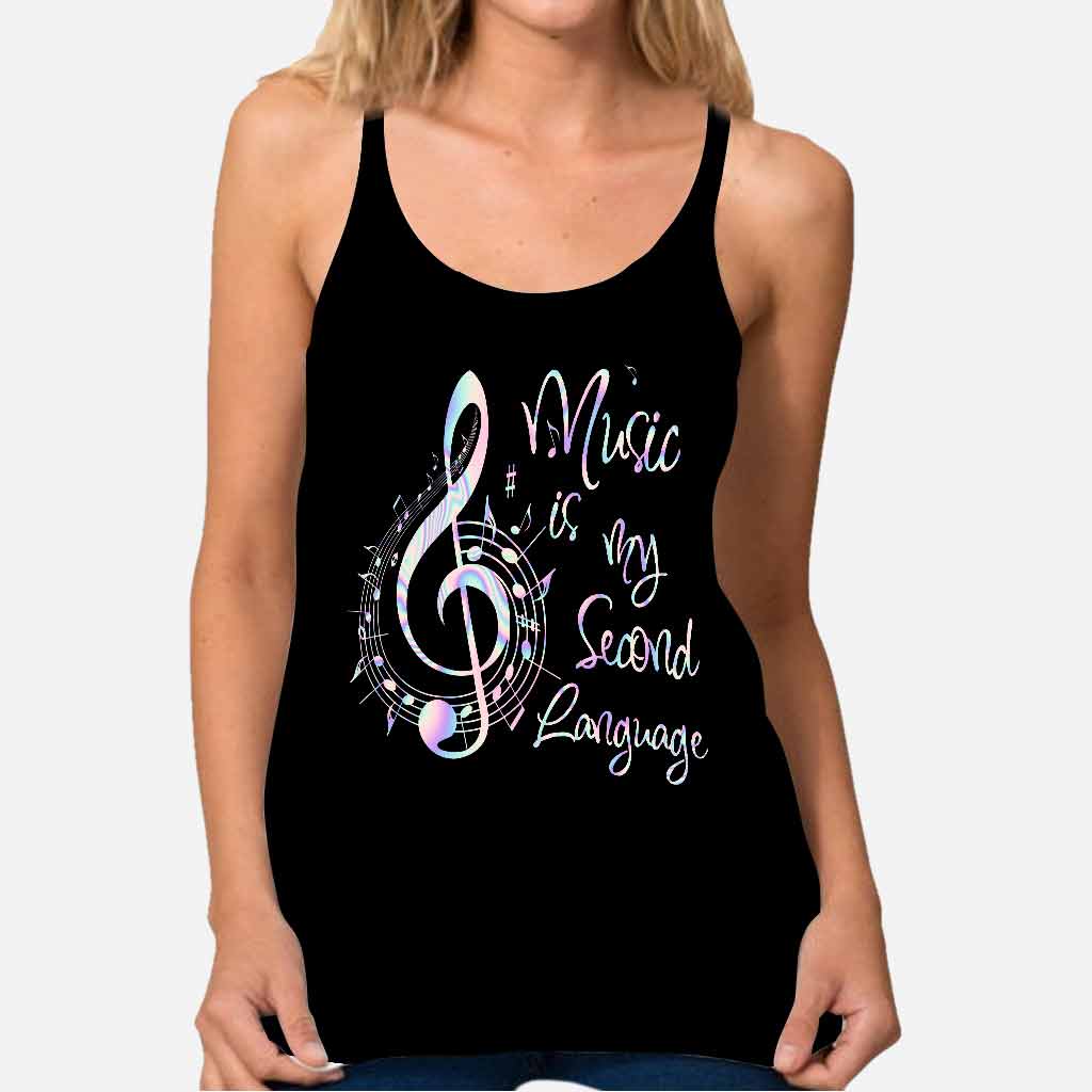 Love Music - Piano Cross Tanktop