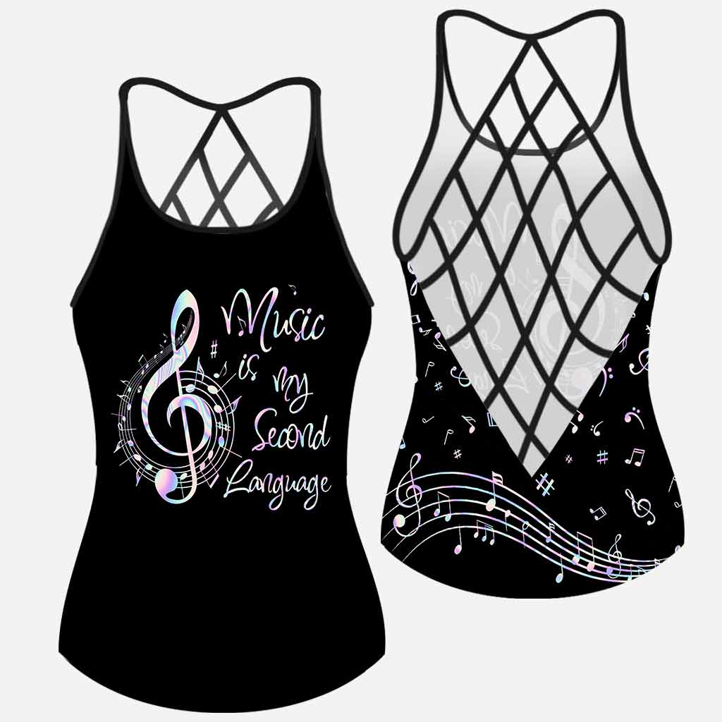Love Music - Piano Cross Tanktop