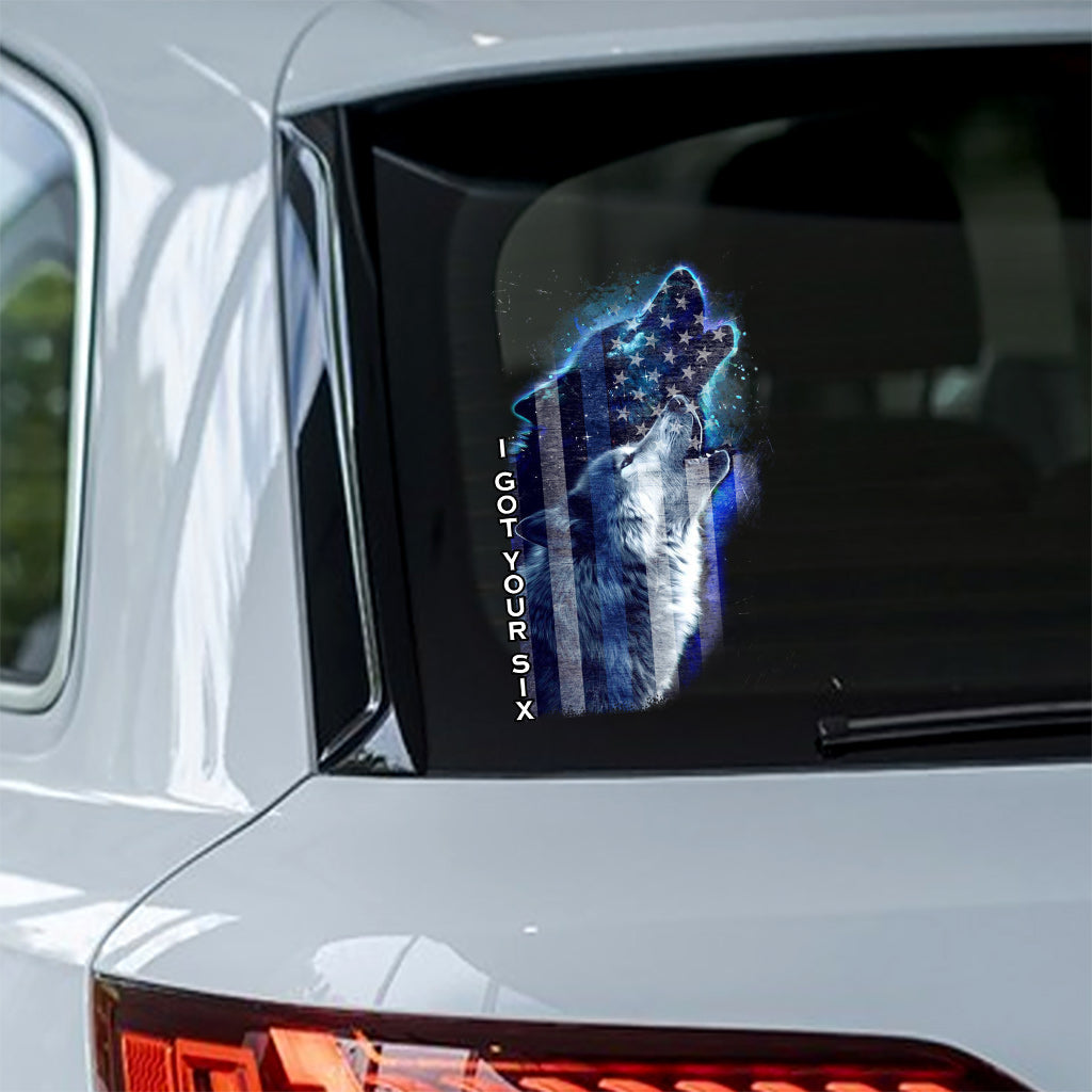 I Got Your Six - Independence Day Police Officer Decal Full