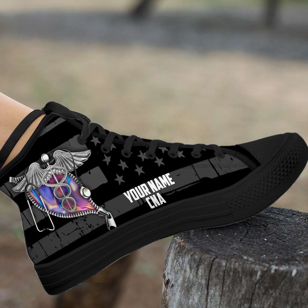 American Nurse – Personalisierte High-Top-Schuhe zum Unabhängigkeitstag