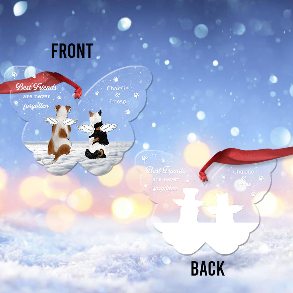 Best Friends Are Never Forgotten - Personalized Dog Ornament