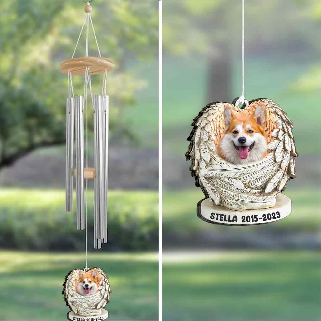 Mein Engel – Geschenk für Hundebesitzer und Katzenbesitzer – Personalisiertes Windspiel