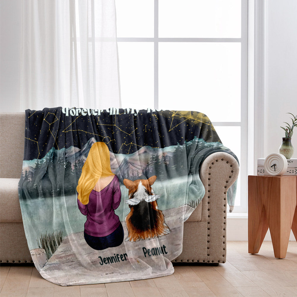 Mein kostbarer Stern am Himmel – personalisierte Hundedecke