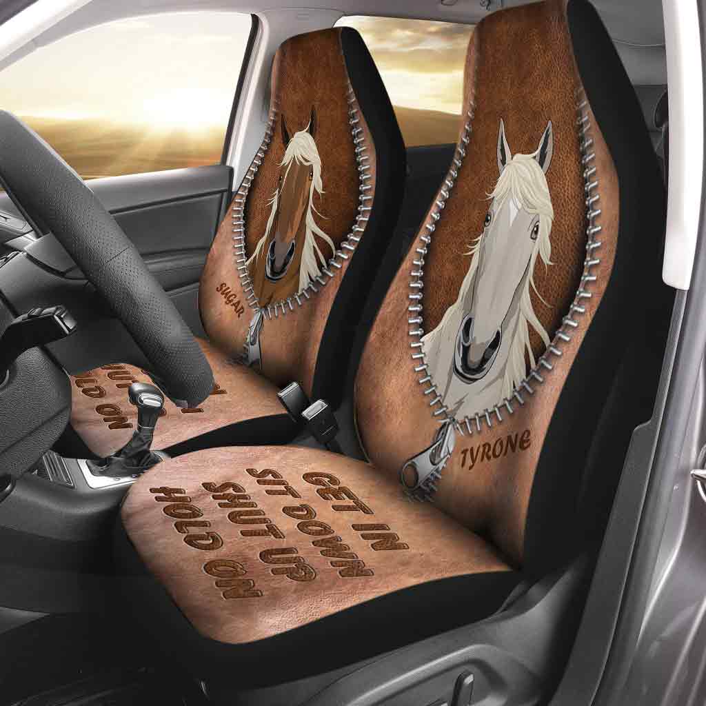 Get In Sit Down - Personalized Horse Seat covers