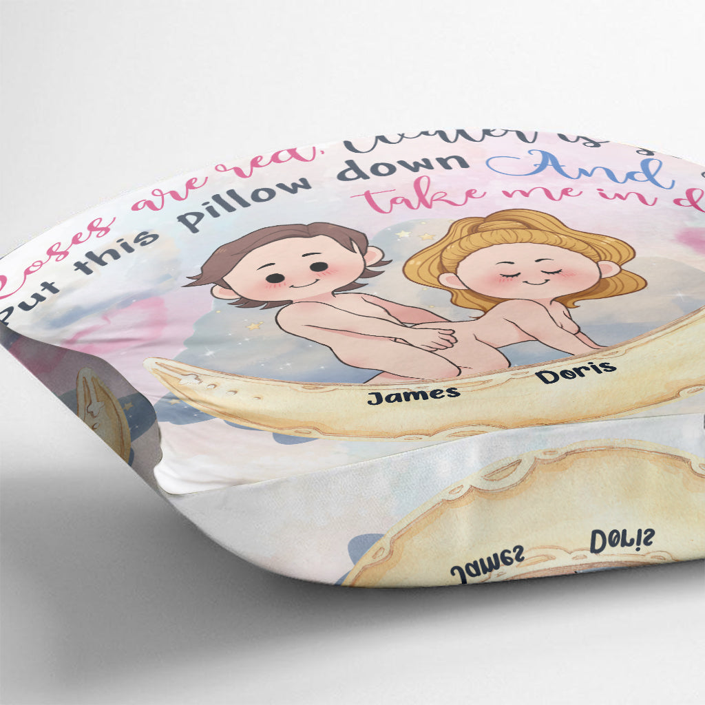 Rosen sind rot, Wasser ist matschig – Personalisiertes Pärchenkissen