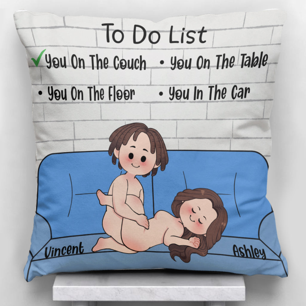 To-Do-Liste – Personalisiertes Pärchen-Dekokissen