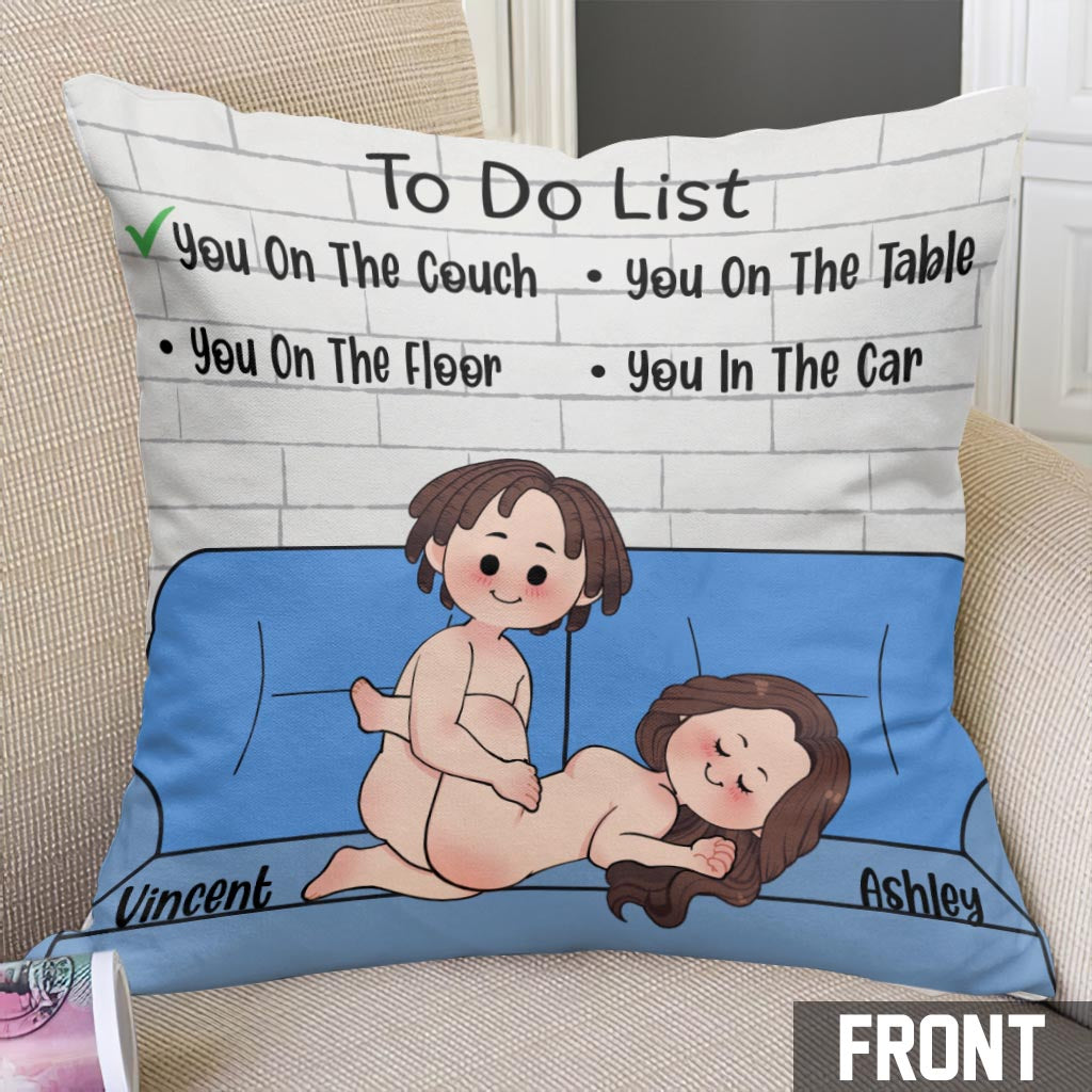 To-Do-Liste – Personalisiertes Pärchen-Dekokissen