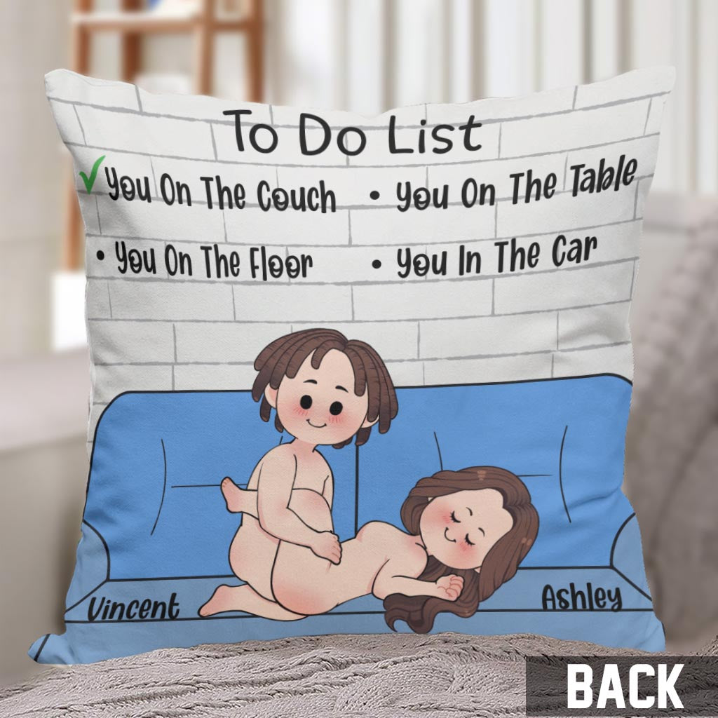 To-Do-Liste – Personalisiertes Pärchen-Dekokissen