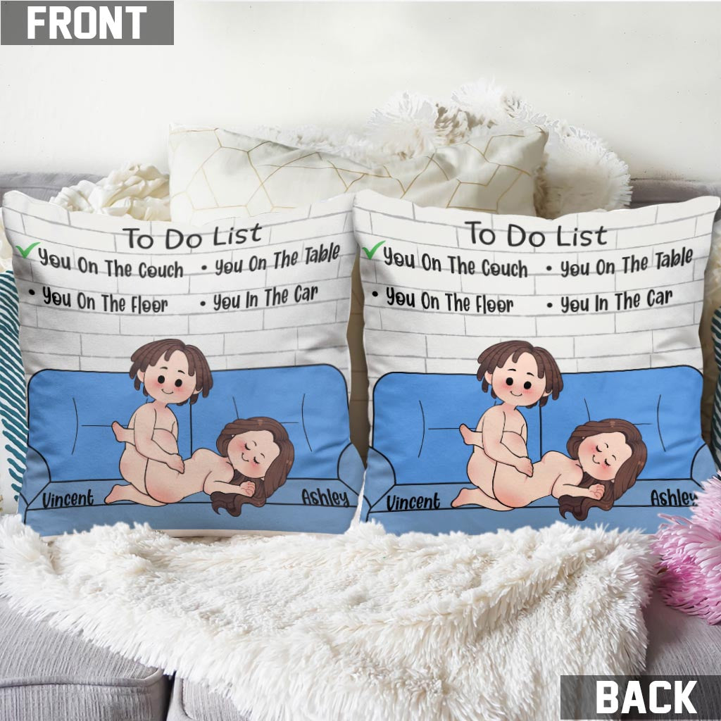 To-Do-Liste – Personalisiertes Pärchen-Dekokissen