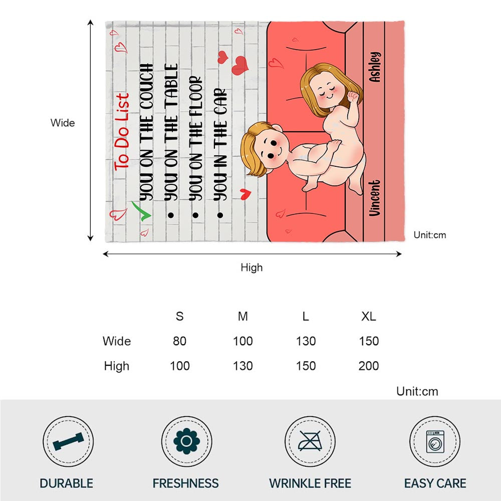 To-Do-Liste – Personalisierte Pärchendecke