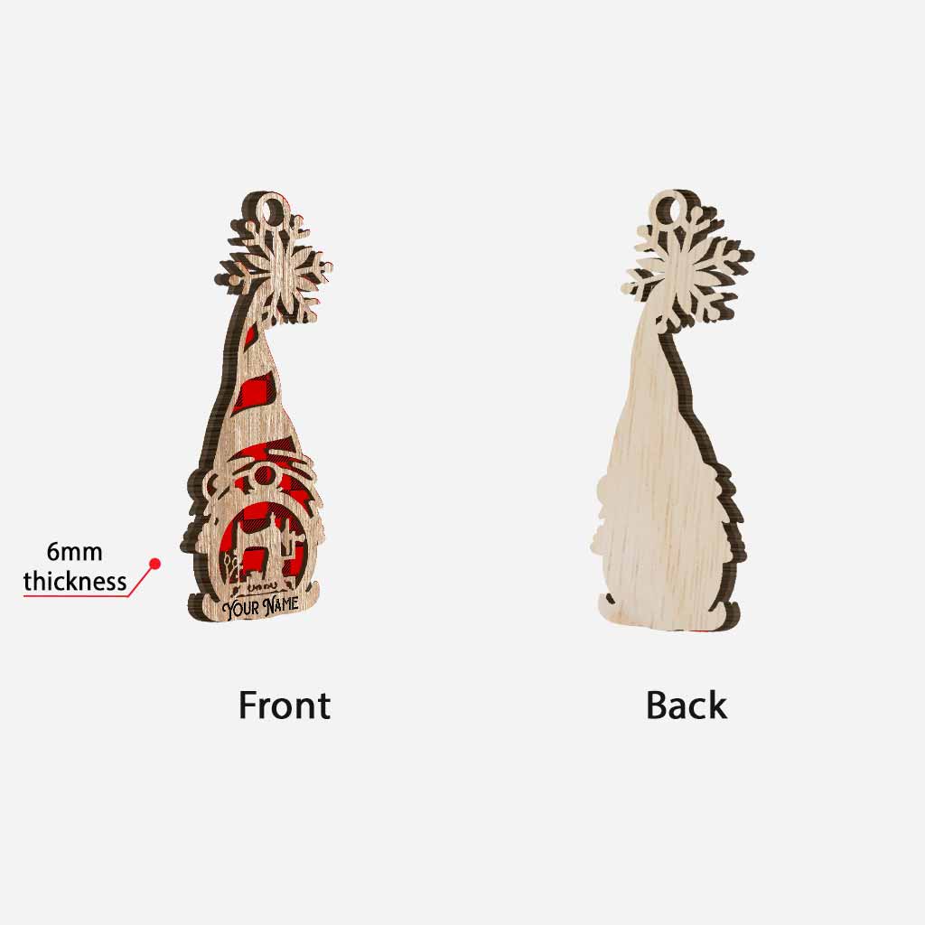 Nähbegeisterung – Personalisierter Weihnachtsschmuck aus mehrlagigem Holz