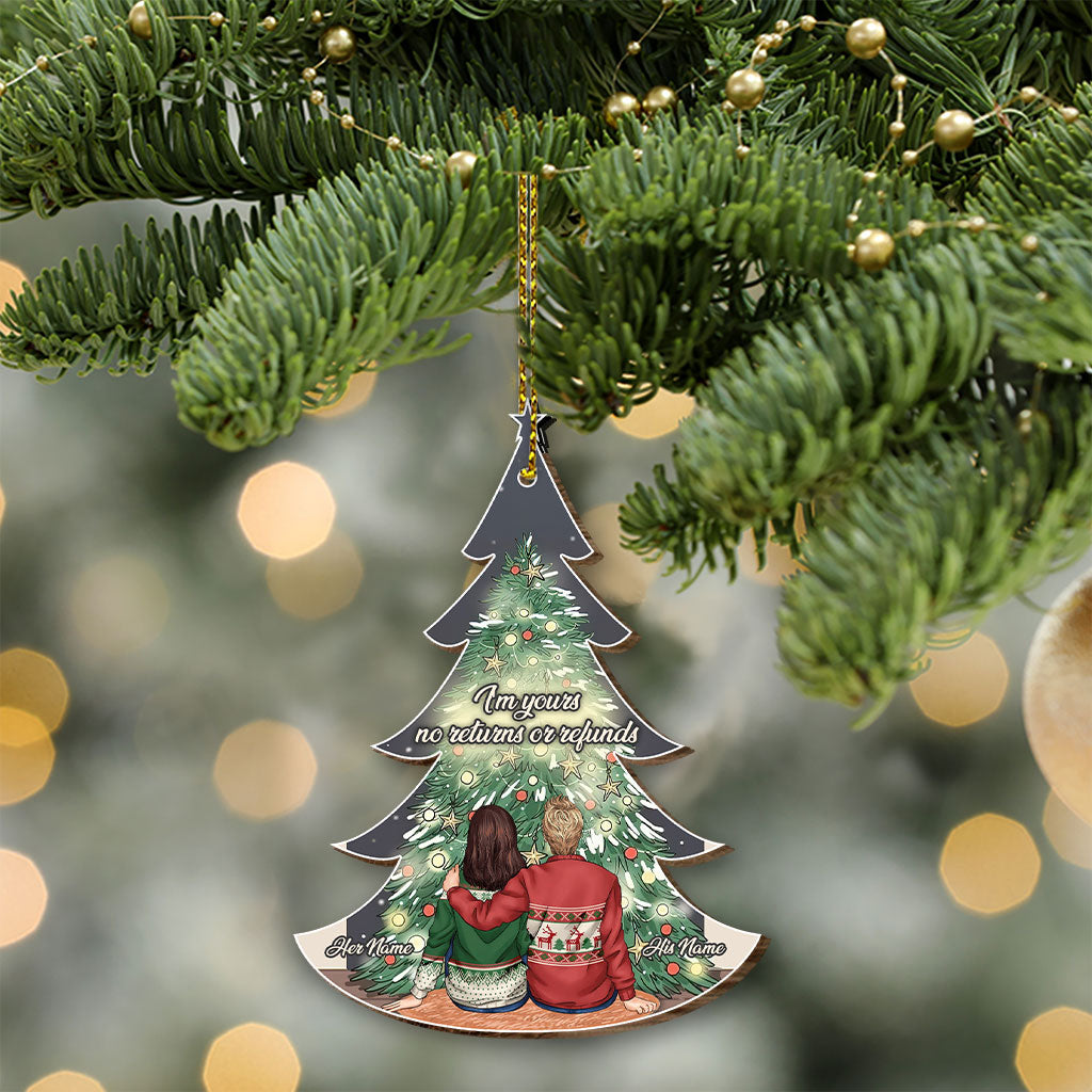 Wenn wir das Ende unseres gemeinsamen Lebens erreichen – Personalisierte Weihnachtskarte aus Holz für Paare zum Aufklappen