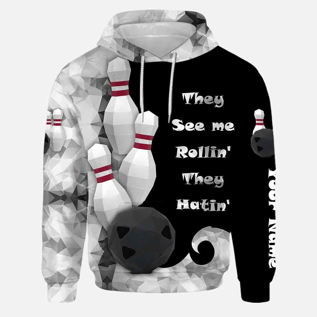 They See Me Rolling – Personalisierter Bowling-Hoodie und Leggings