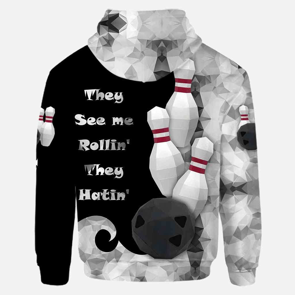 They See Me Rolling – Personalisierter Bowling-Hoodie und Leggings