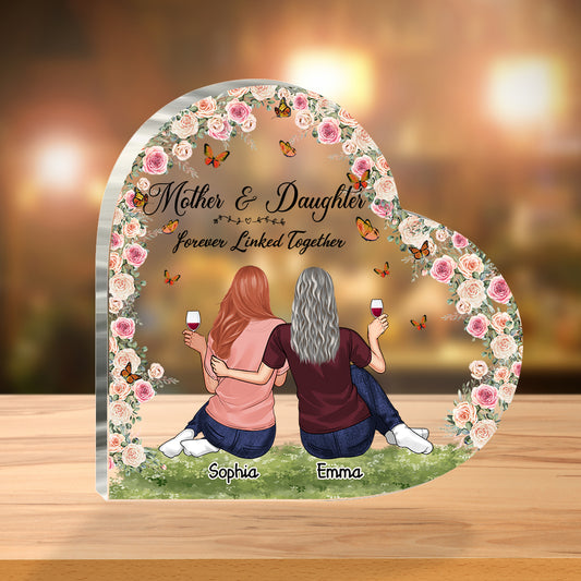 Ich liebe dich, Mama – Personalisierte Acrylplakette in individueller Form zum Muttertag