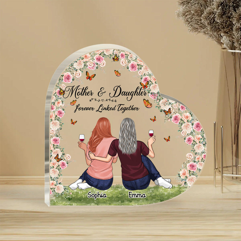 Ich liebe dich, Mama – Personalisierte Acrylplakette in individueller Form zum Muttertag