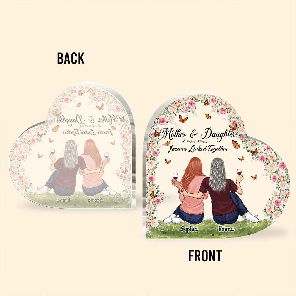 Ich liebe dich, Mama – Personalisierte Acrylplakette in individueller Form zum Muttertag