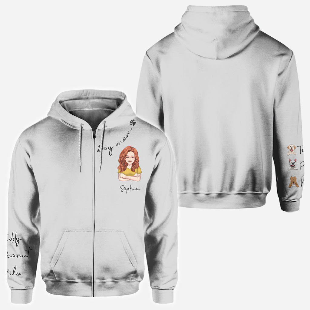 Ich liebe dich, Oma – Personalisiertes T-Shirt mit Hundemotiv