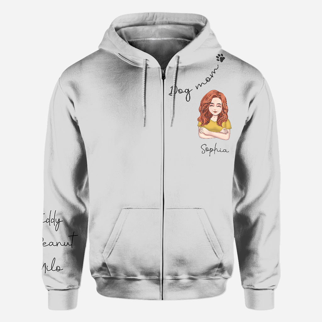 Ich liebe dich, Oma – Personalisiertes T-Shirt mit Hundemotiv