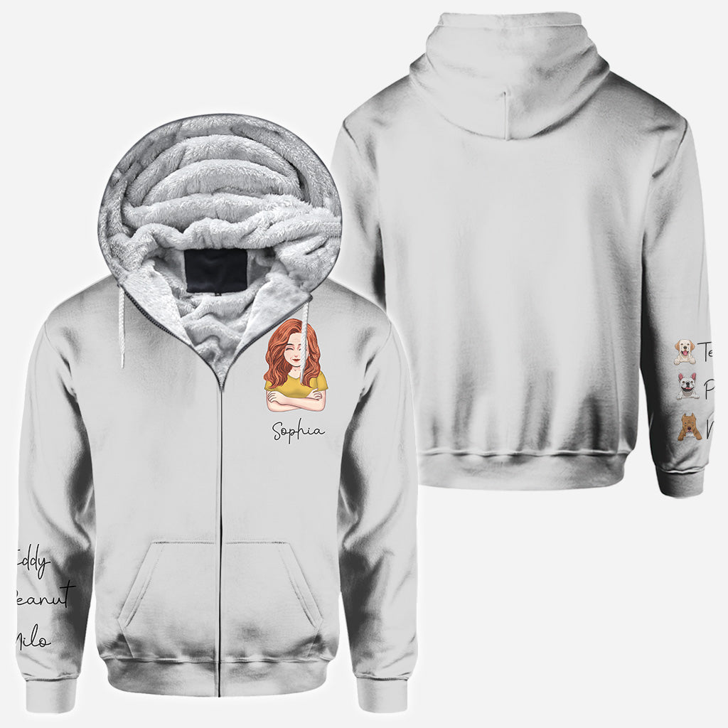 Ich liebe dich, Oma – Personalisiertes T-Shirt mit Hundemotiv