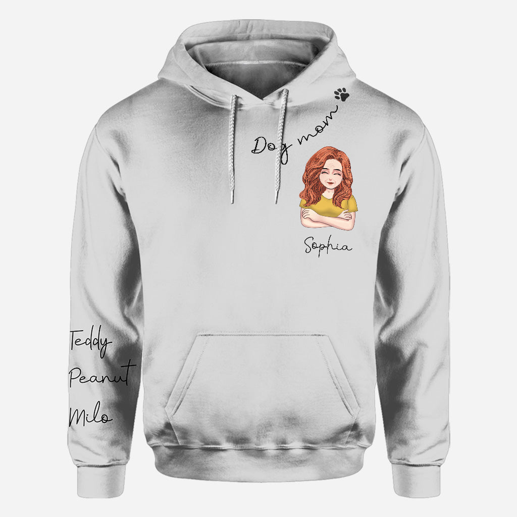 Ich liebe dich, Oma – Personalisiertes T-Shirt mit Hundemotiv