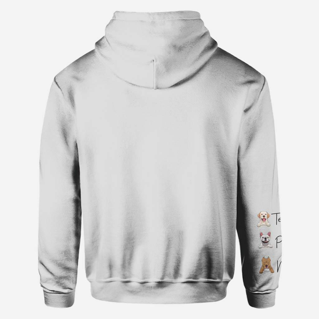 Ich liebe dich, Oma – Personalisiertes T-Shirt mit Hundemotiv