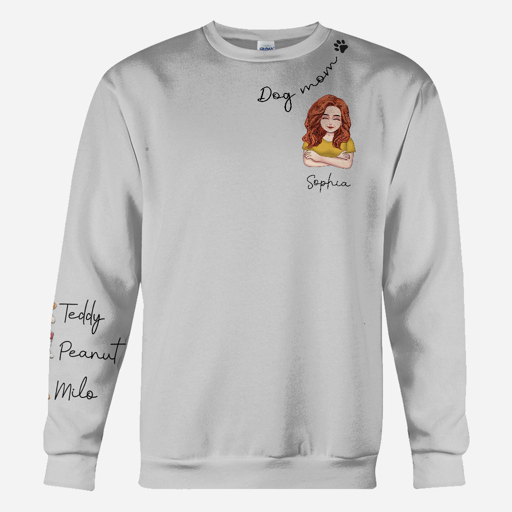 Ich liebe dich, Oma – Personalisiertes T-Shirt mit Hundemotiv