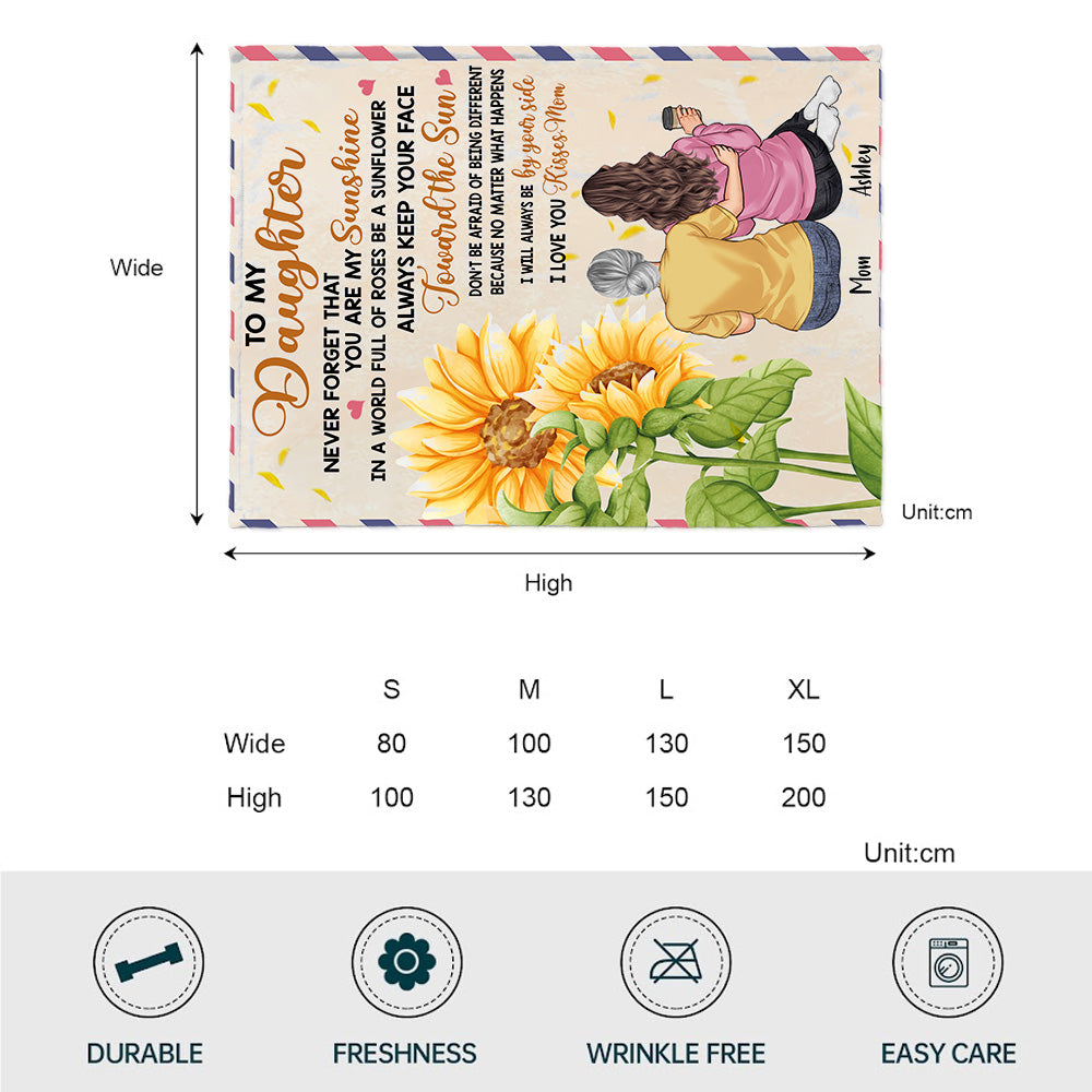 Für meine Tochter – Personalisierte Muttertagsdecke