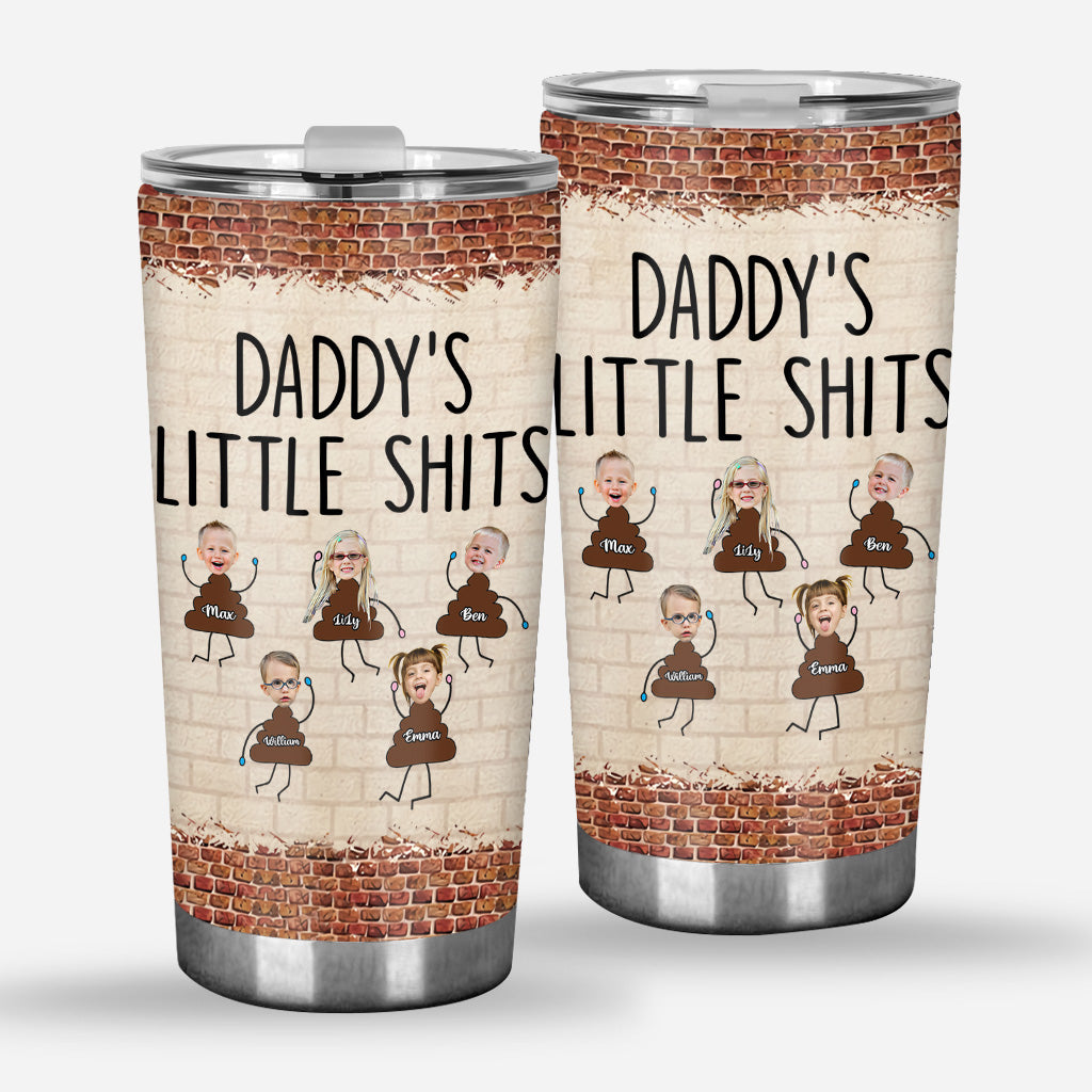 Daddy's Little Shits - Personalisierter Vatertags-Trinkbecher