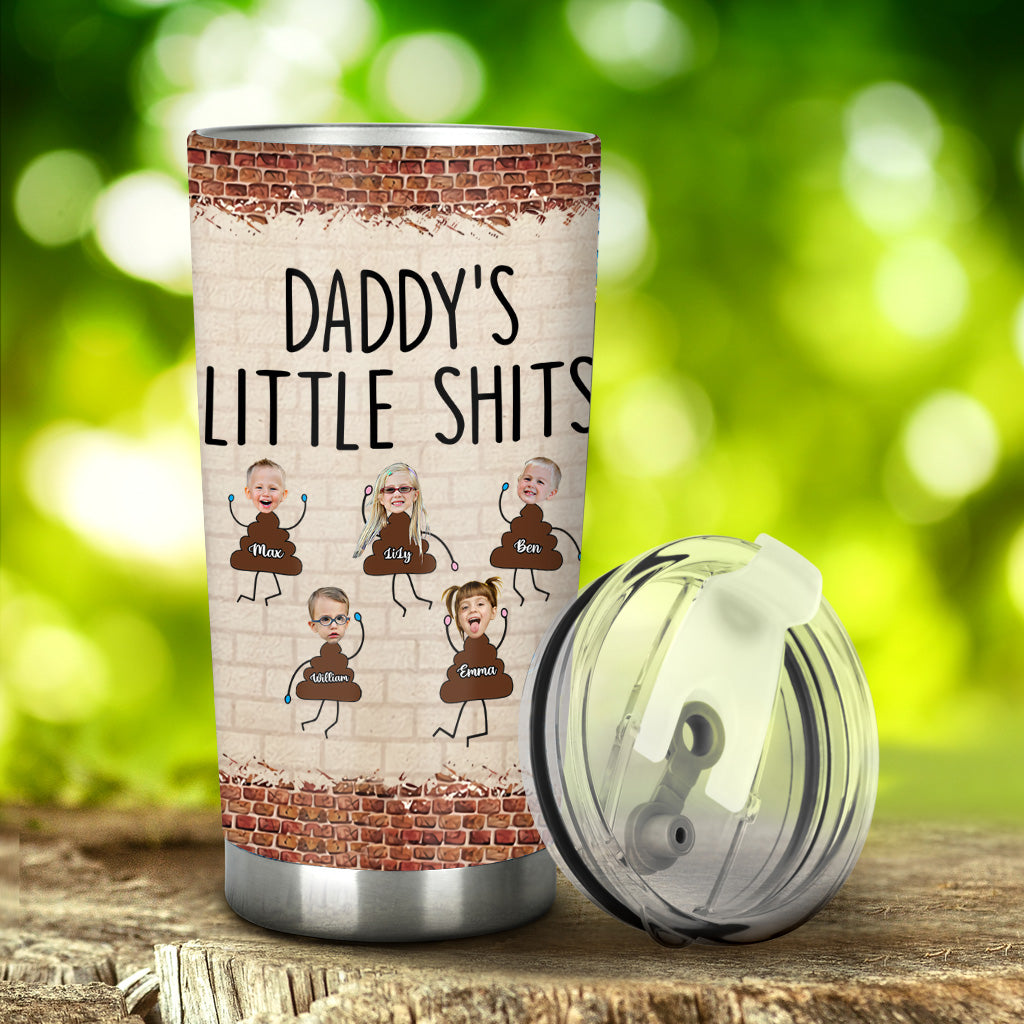 Daddy's Little Shits - Personalisierter Vatertags-Trinkbecher