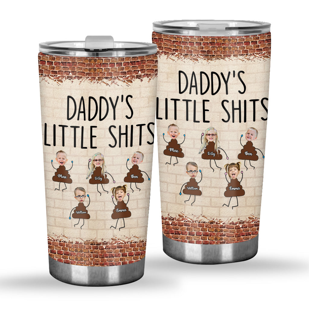 Daddy's Little Shits - Personalisierter Vatertags-Trinkbecher
