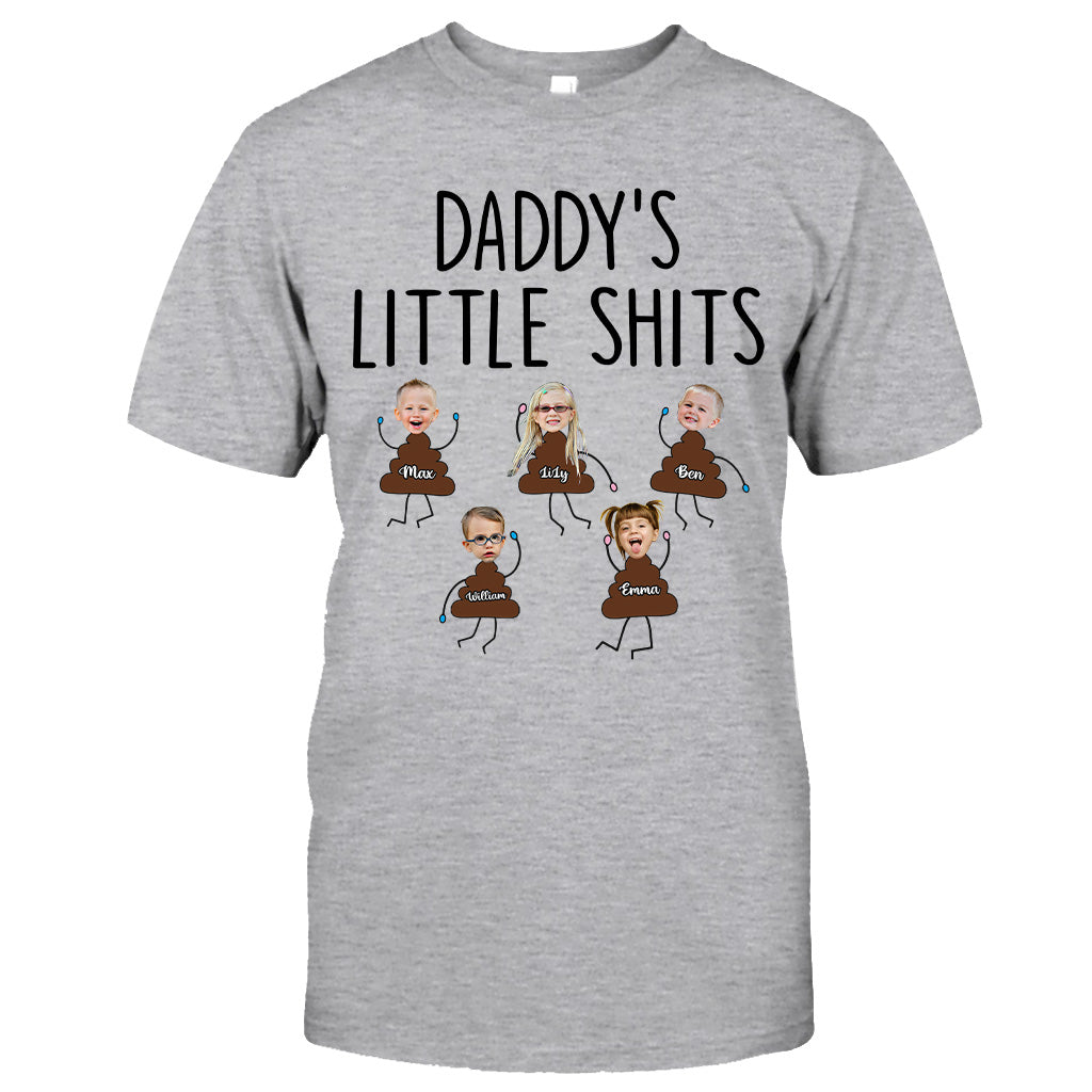 Daddy's Little Shits – Personalisiertes Vatertags-T-Shirt und Hoodie