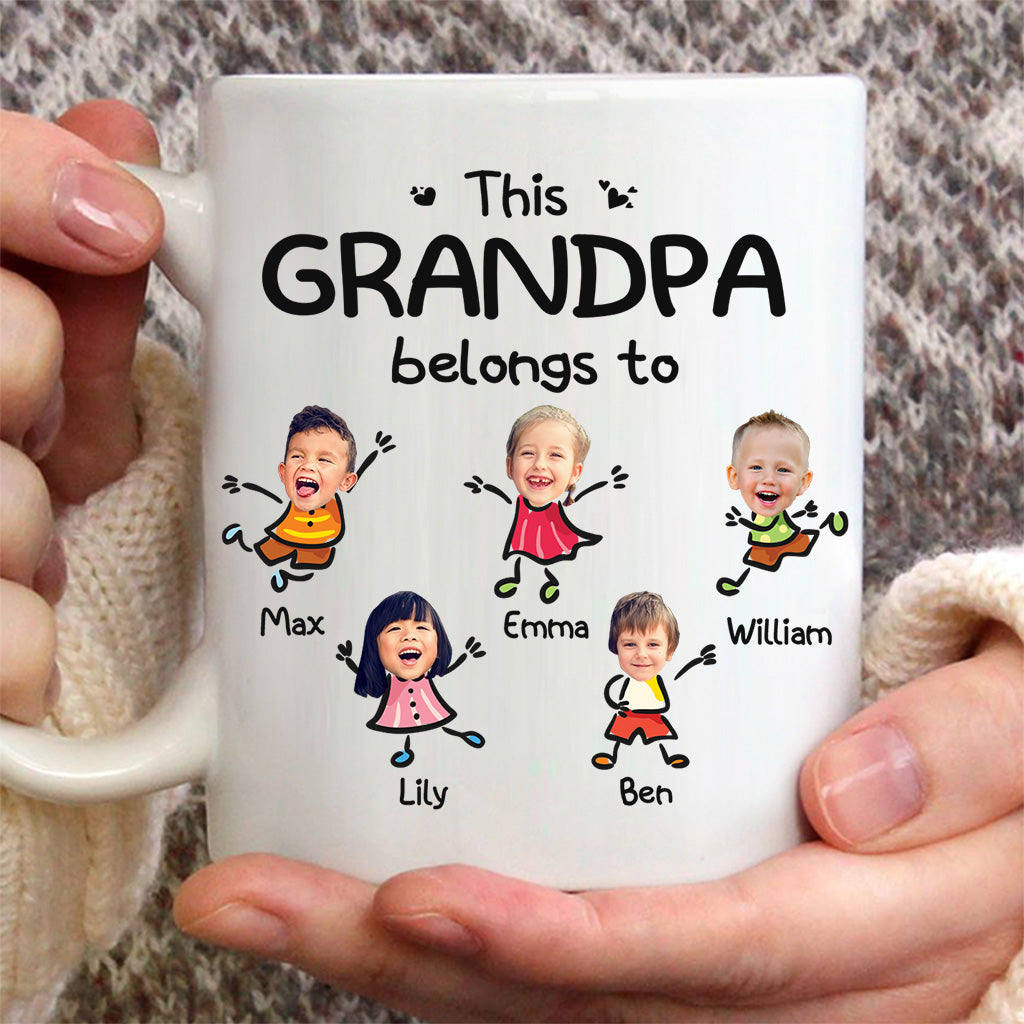 Dieser Opa gehört zu – Personalisierte Vatertags-Opa-Tasse