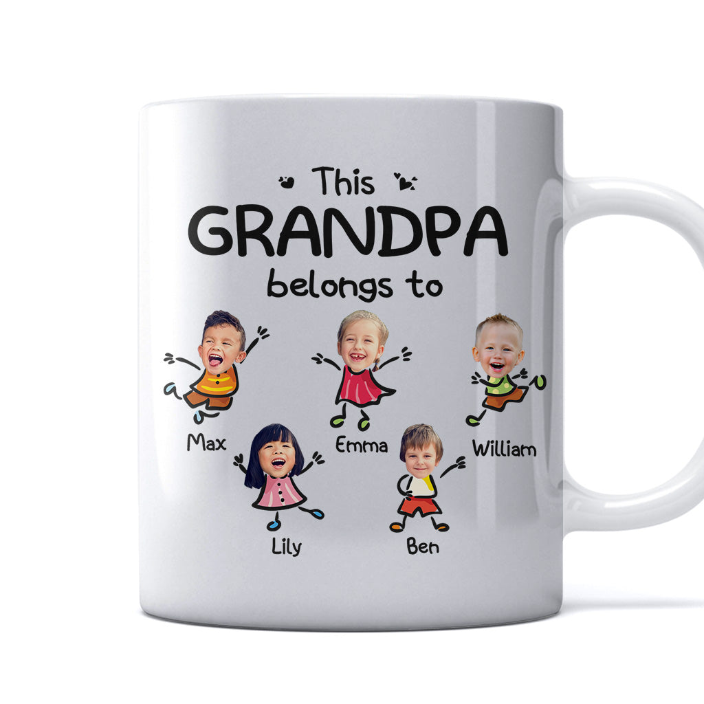 Dieser Opa gehört zu – Personalisierte Vatertags-Opa-Tasse