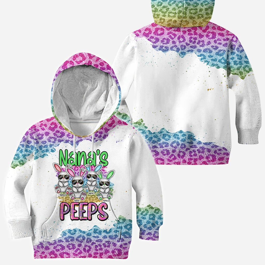 Grandma's Peeps - Personalized Mother's Day Easter Day Grandma All Over T-shirt and Hoodie