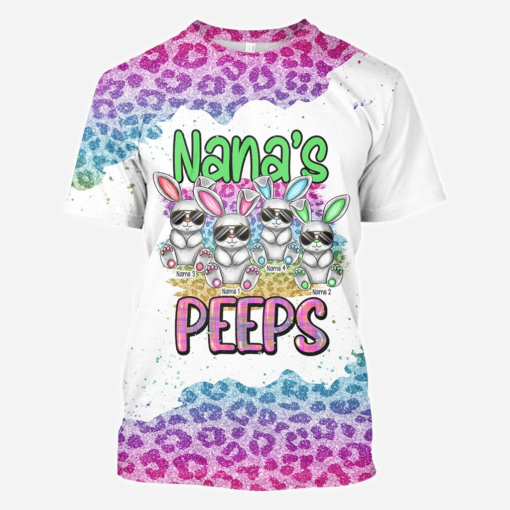 Grandma's Peeps - Personalized Mother's Day Easter Day Grandma All Over T-shirt and Hoodie