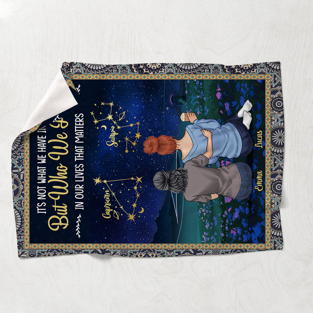 Es ist nicht das, was wir im Leben haben – personalisierte Freundschaftsdecke