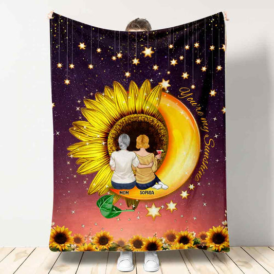 You're My Sunshine - Personalized Mother's Day Mother Blanket