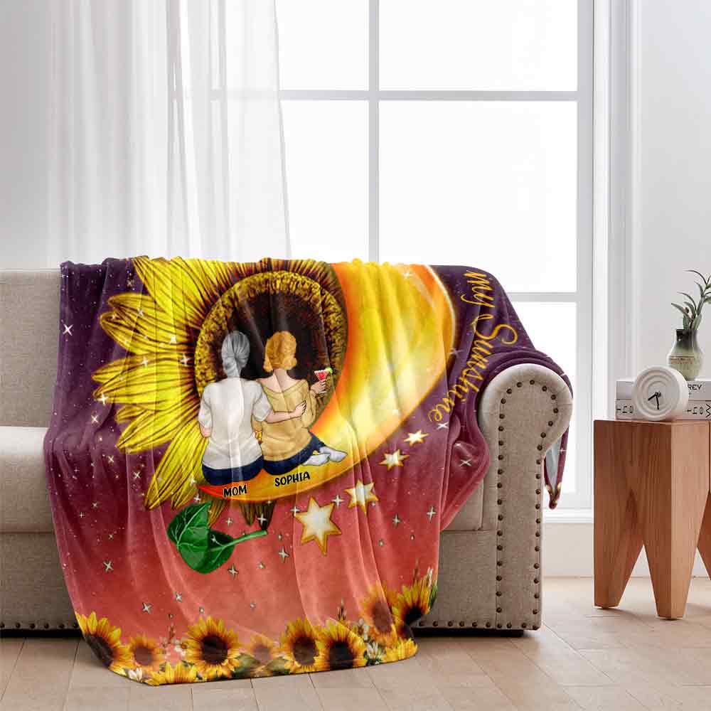 Du bist mein Sonnenschein – Personalisierte Muttertagsdecke