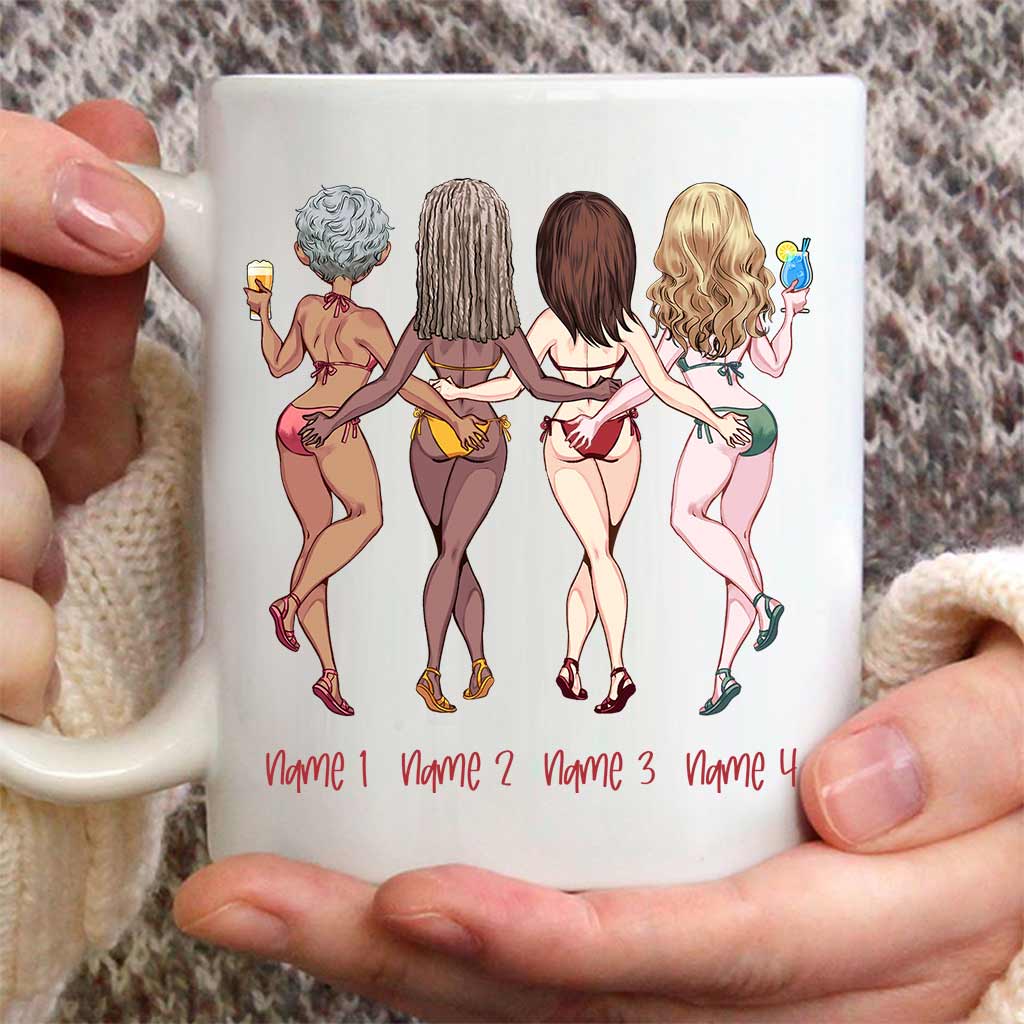 Freundschaft ist wie in die Hose pinkeln – personalisierte Bestie-Tasse
