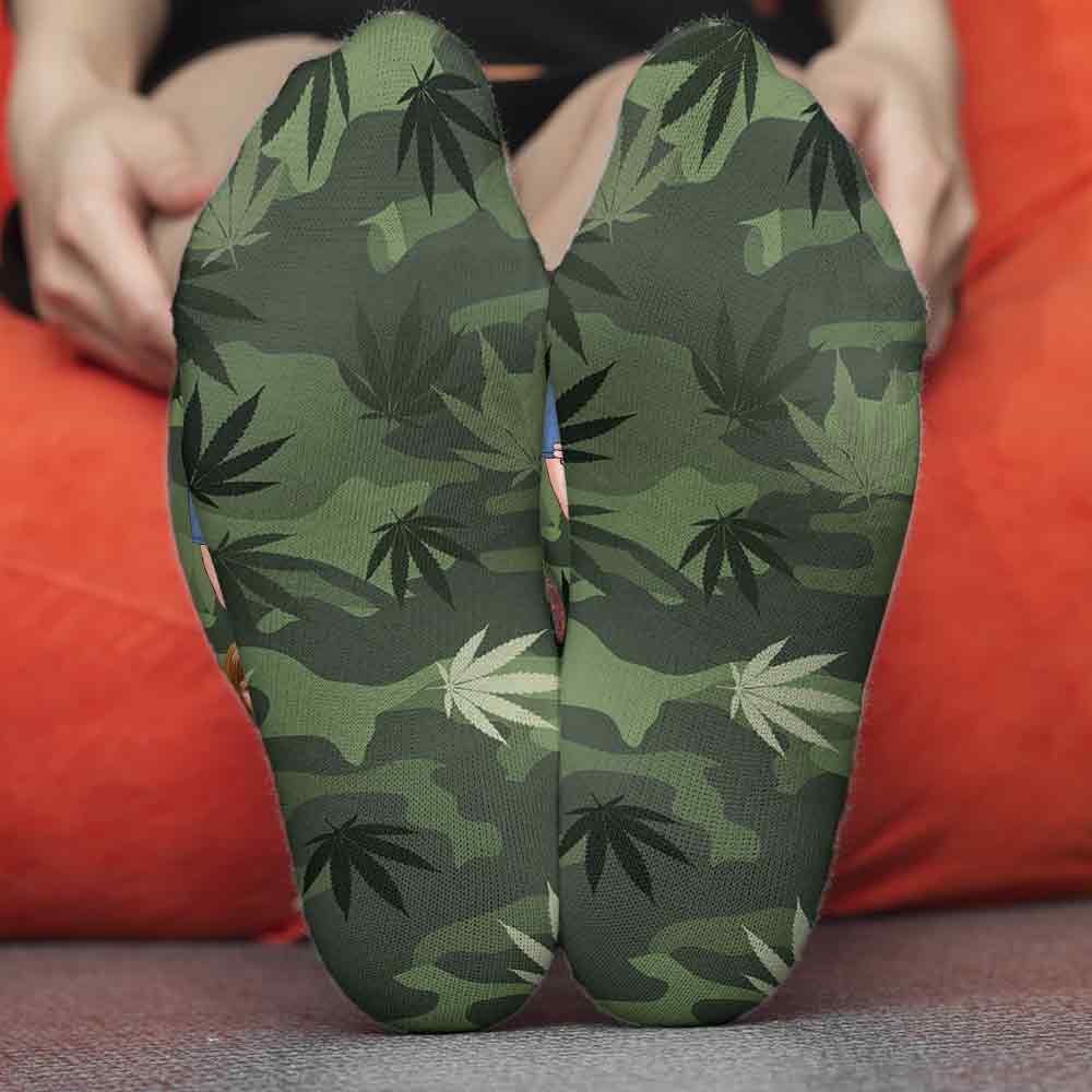 Der coolste Papa der Welt – personalisierte Weed-Socken