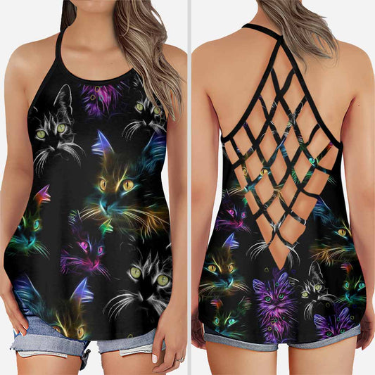 Katzenmama-Kreuz-Tanktop