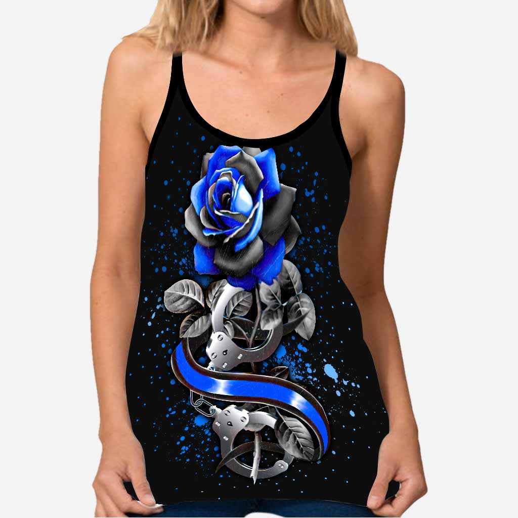 Blue Rose - Tanktop mit Polizeikreuz