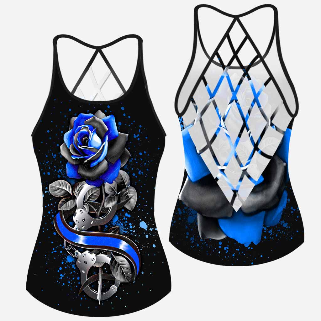 Blue Rose - Tanktop mit Polizeikreuz