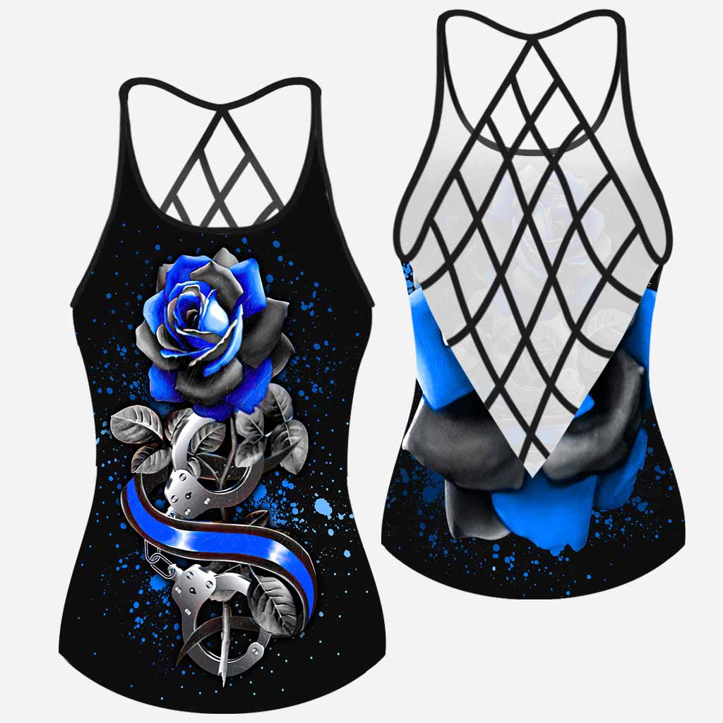 Blue Rose - Tanktop mit Polizeikreuz