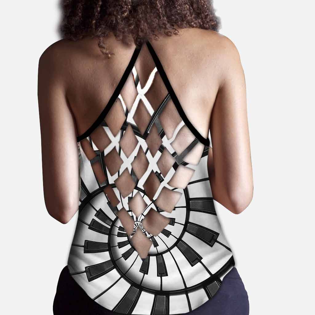 Love Music - Piano Cross Tanktop