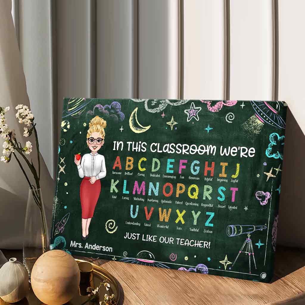 In This Classroom - Personalized Teacher Canvas and Poster