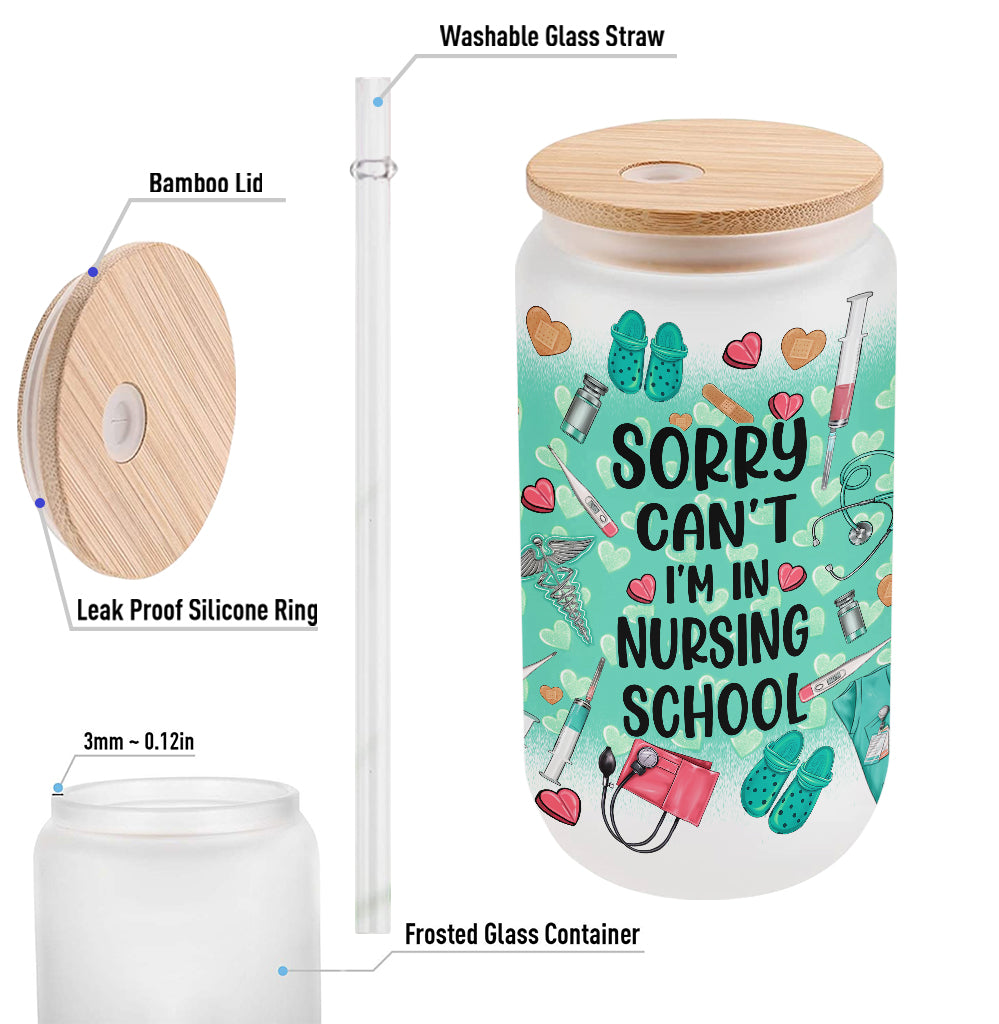 Tut mir leid, geht nicht, ich bin in der Krankenpflegeausbildung – personalisiertes Pflege-Dosenglas