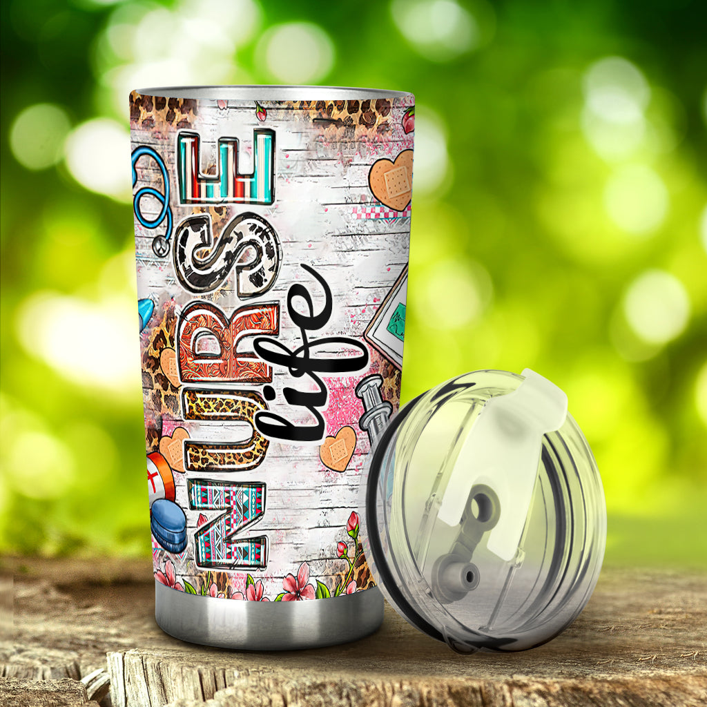 Western Nurse Pink Leopard - Personalized Nurse Tumbler