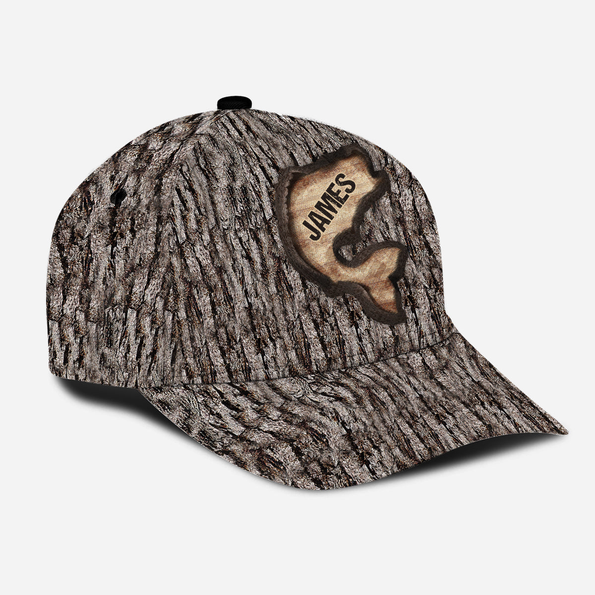 Love Fishing Tree Carving - Personalized Fishing Classic Cap